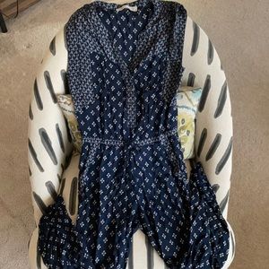 Printed sleeveless jumpsuit